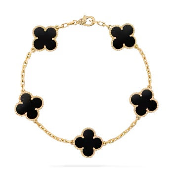 BRACELETS FLOWER BLACK