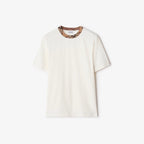 T-SHIRT EN COTON A CARREAUX