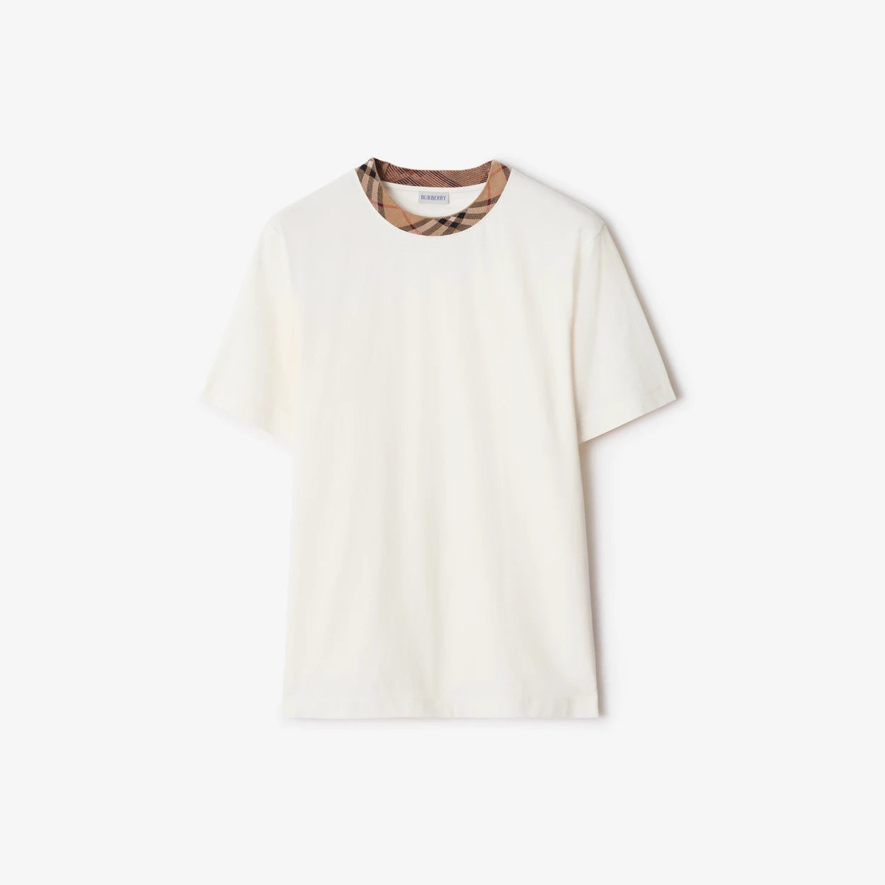 T-SHIRT EN COTON A CARREAUX