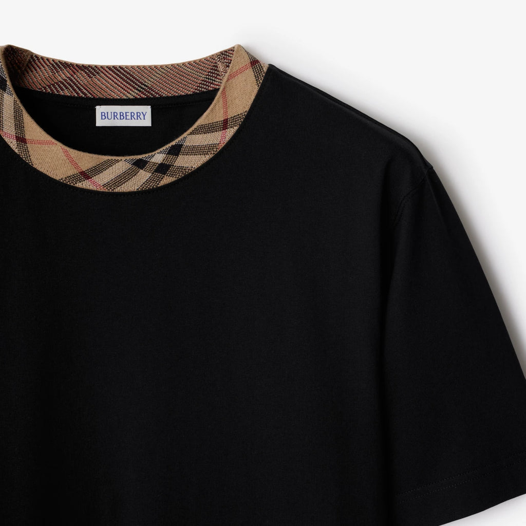 T-SHIRT EN COTON  À CARREAUX