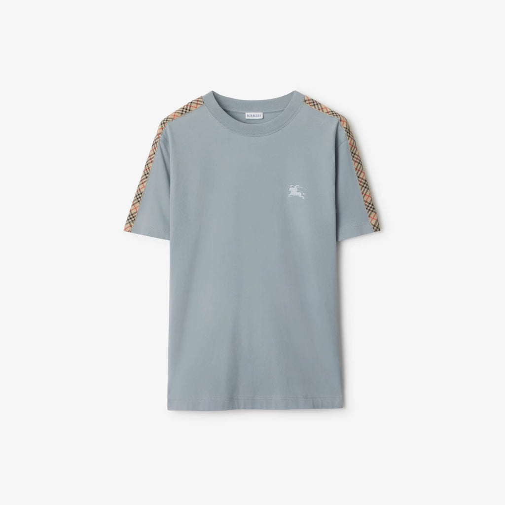 T-SHIRT EN COTON A CARREUX