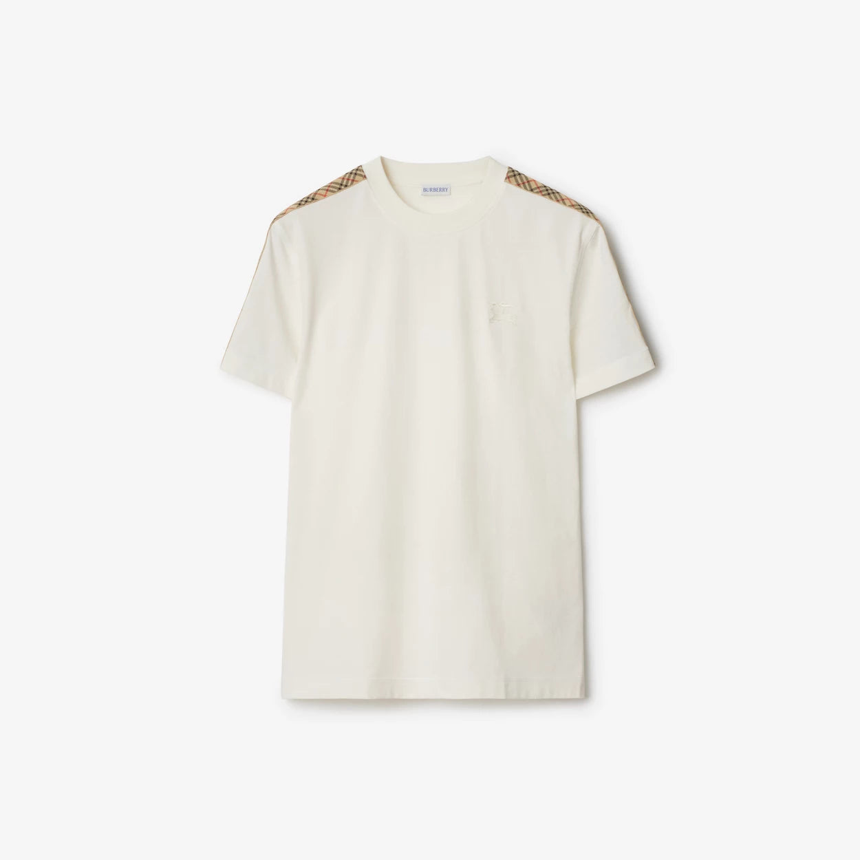 T-SHIRT EN COTON A CARREAUX